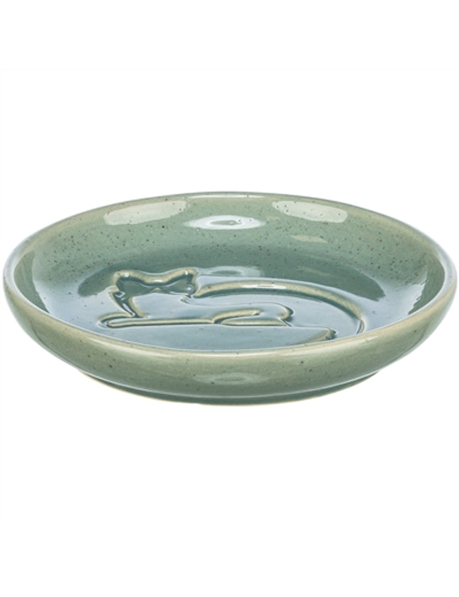 Trixie Voerbak Kat Katrelief Keramiek Blauw