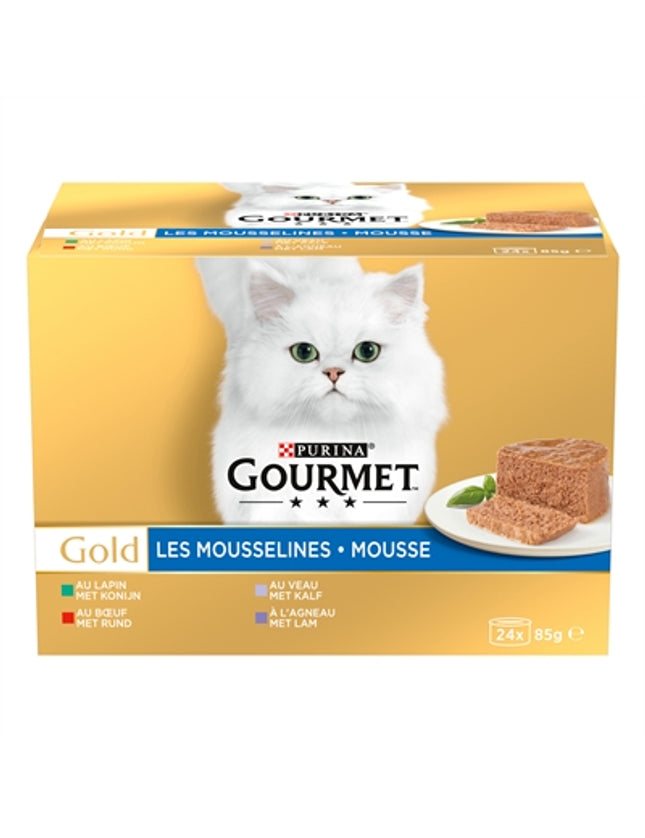 Gourmet Gold Mousse Mixed Konijn / Rund / Kalf / Lam