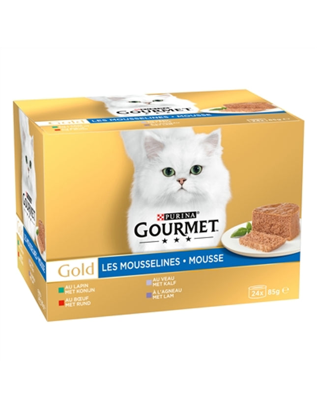 Gourmet Gold Mousse Mixed Konijn / Rund / Kalf / Lam