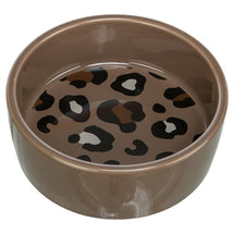 Trixie Voerbak / Drinkbak Leo Kat Keramiek Panterprint Assorti