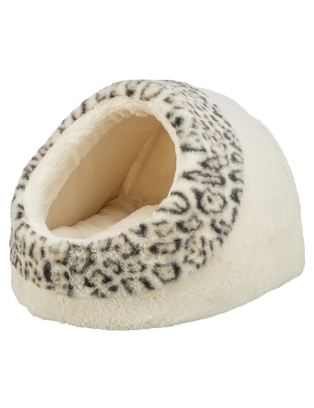 Trixie Kattenmand Iglo Leo  Soft Pluche Creme / Panterprint