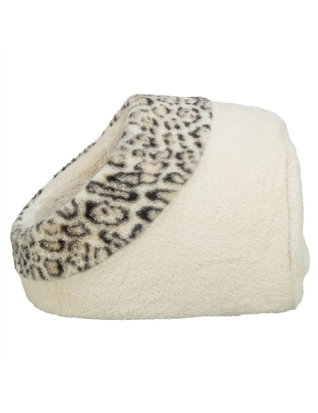 Trixie Kattenmand Iglo Leo  Soft Pluche Creme / Panterprint