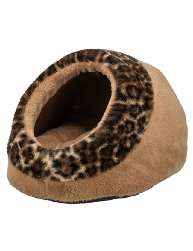 Trixie Kattenmand Iglo Leo  Soft Pluche Bruin / Panterprint