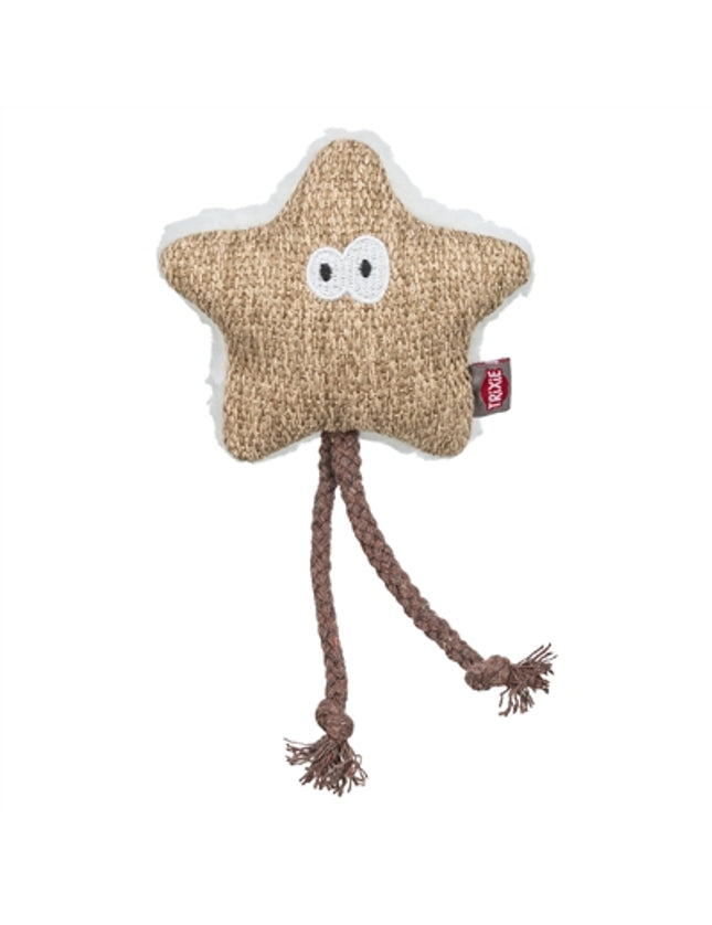 Trixie Ster Stof / Pluche Met Kattenkruid / Catnip Wit / Beige