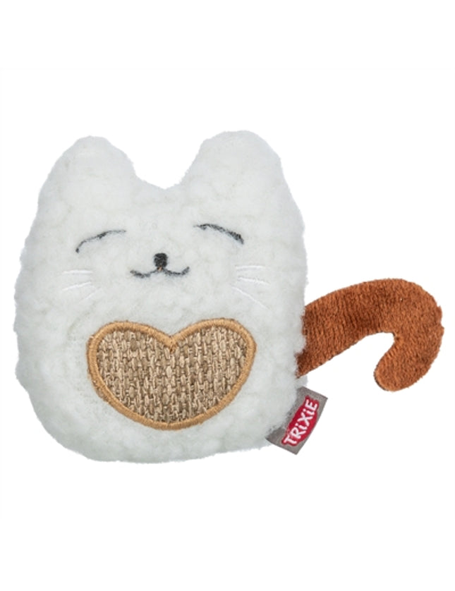 Trixie Kat Stof / Pluche Met Kattenkruid / Catnip Wit / Beige