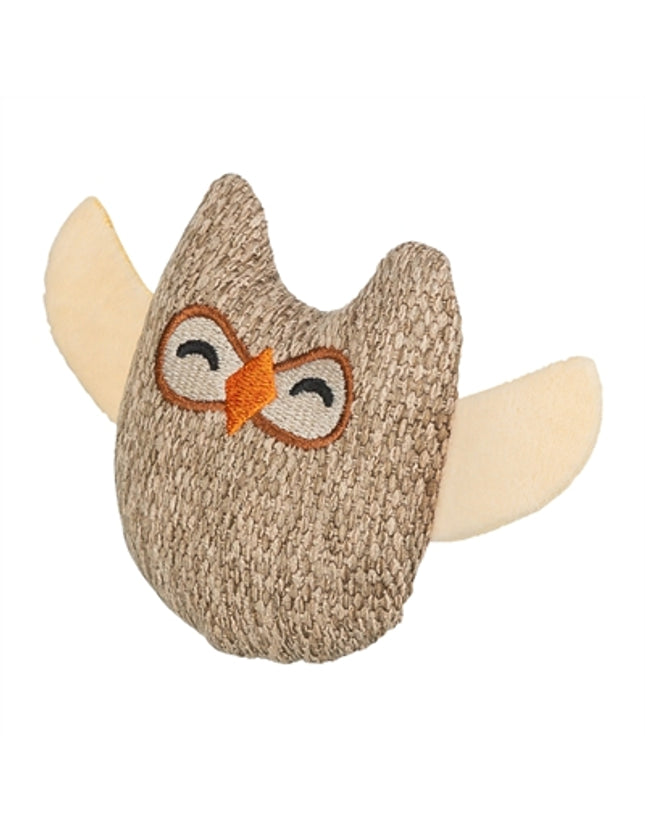 Trixie Uil Stof / Pluche Met Kattenkruid / Catnip Beige