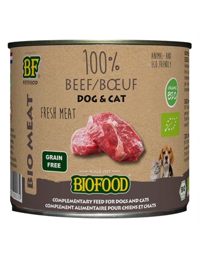 Bf Petfood Biofood Organic Kat 100% Rund Blik