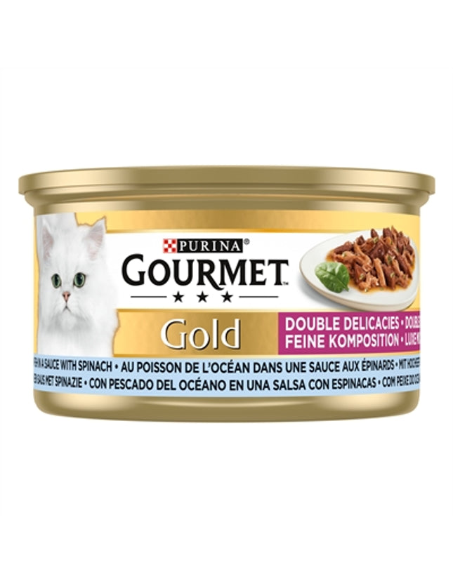 Gourmet Gold Luxe Mix Zeevis In Saus Met Spinazie